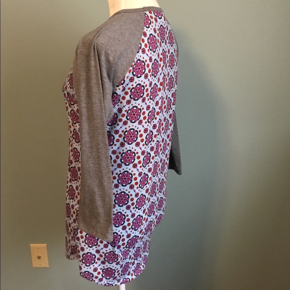 Lularoe Randy blue floral* - Picture 2 of 5